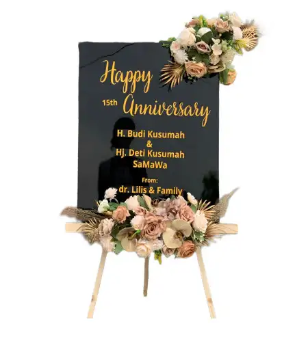 Papan Bunga Akrilik Karangglonggong