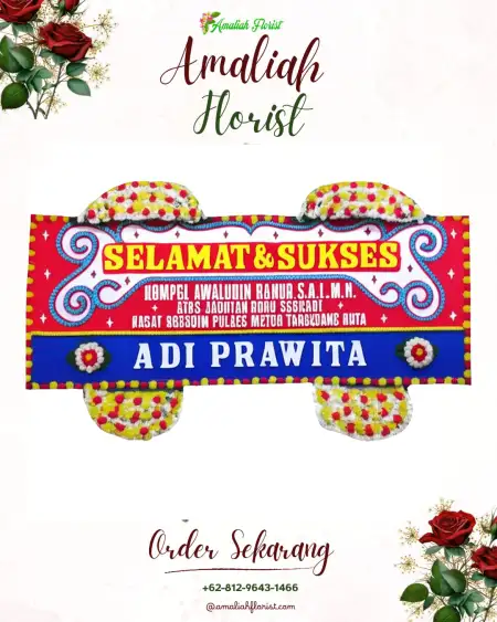 Papan Bunga Ucapan Selamat Karangglonggong